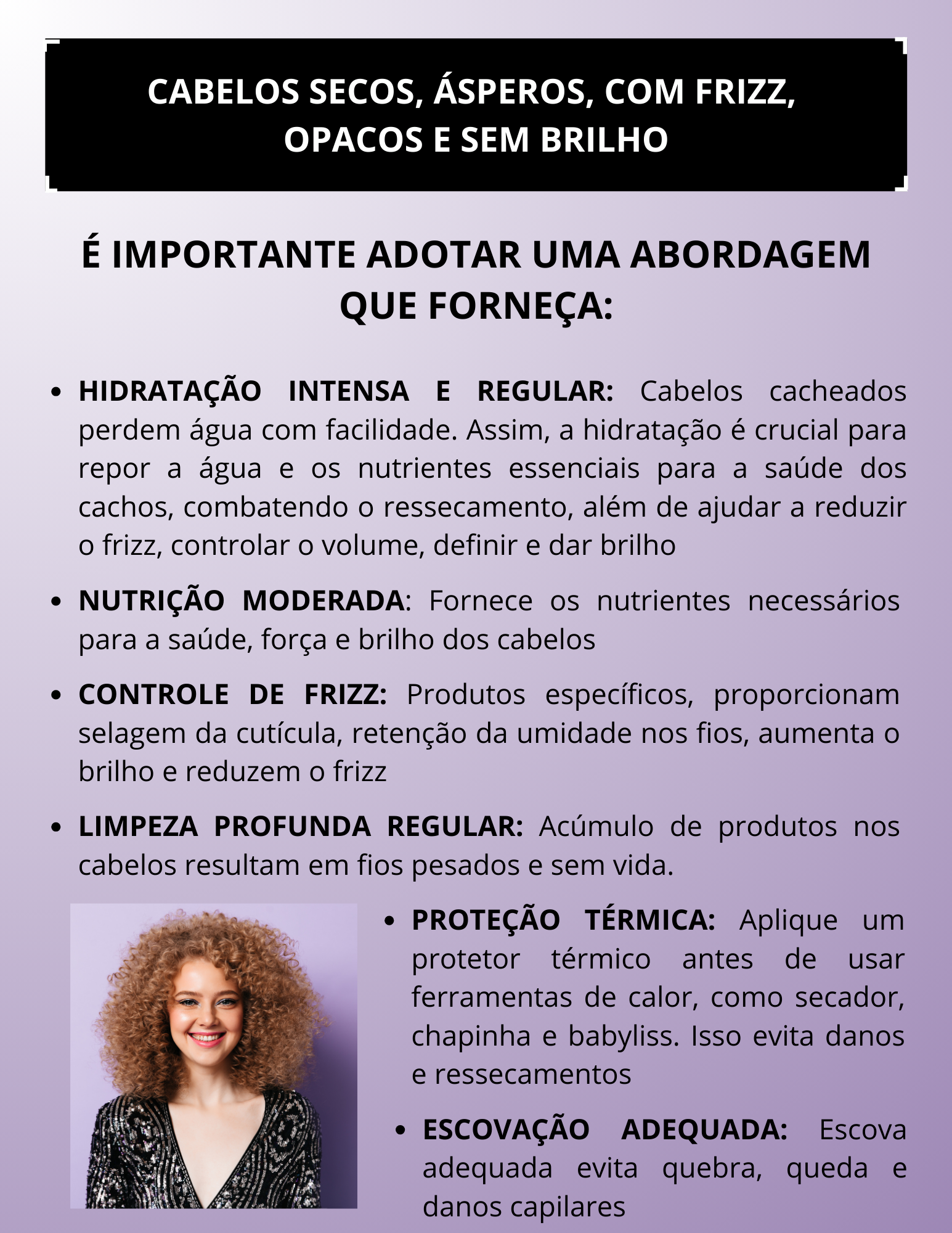 Capa Dor Cabelos secos